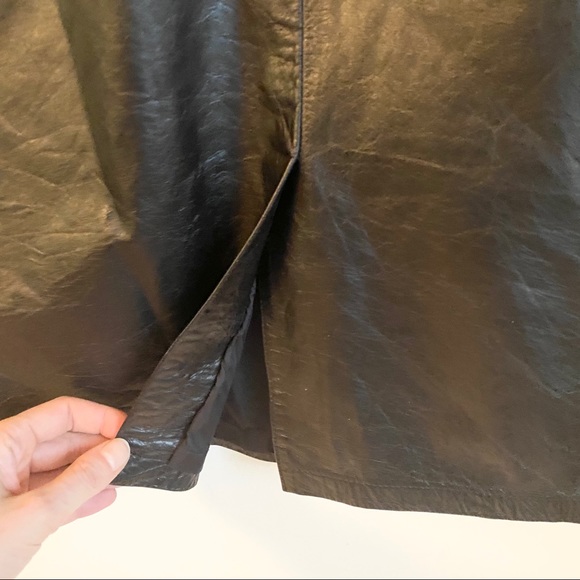 SOLD ( 75$) Leather long skirt - Picture 9 of 9